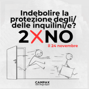 Indebolire la protezione degli:dell inquilini? No!