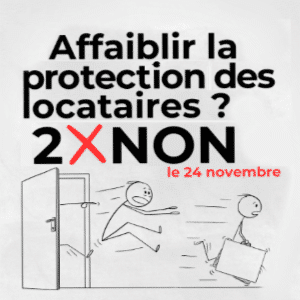 Non à l'affaiblissement de la protection des locataires